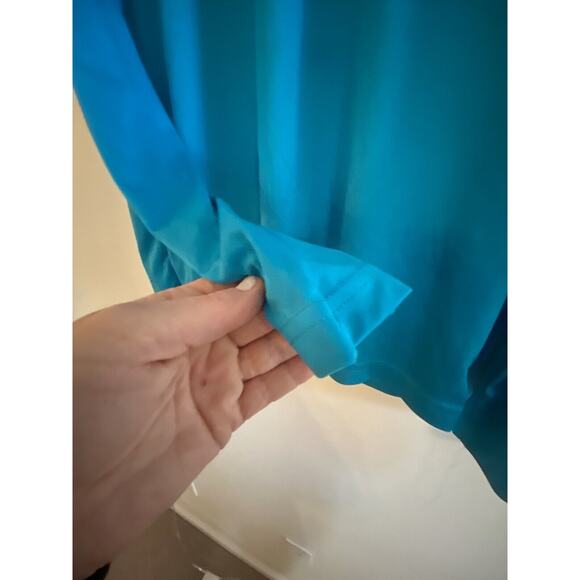 KOLOA surf company Womens Long-Sleeve Rash Guard Swim Shirt Logo Teal Green Sz S - Picture 3 of 5